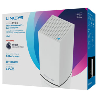 Linksys AX5400 Whole Home Mesh WiFi 6 Dual‑Band System, 1-pack - 5