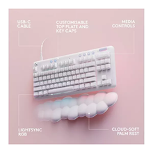 Logitech G G713 Wired Mechanical Gaming Keyboard with LIGHTSYNC RGB Lighting, Tactile Switches (GX Brown) and Keyboard Palm Rest, PC and Mac Compatible - White Mist - 3