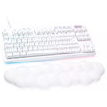 Logitech G G713 Wired Mechanical Gaming Keyboard with LIGHTSYNC RGB Lighting, Tactile Switches (GX Brown) and Keyboard Palm Rest, PC and Mac Compatible - White Mist - 1