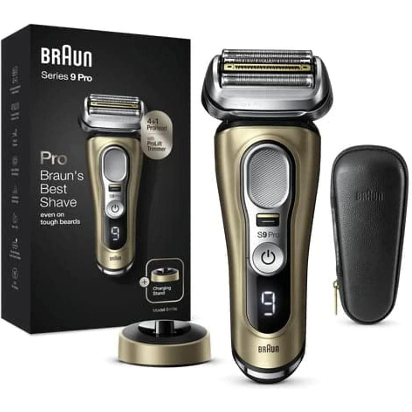 Braun 9 Pro Rechargeable Men's Electric Shaver - Gold - 1