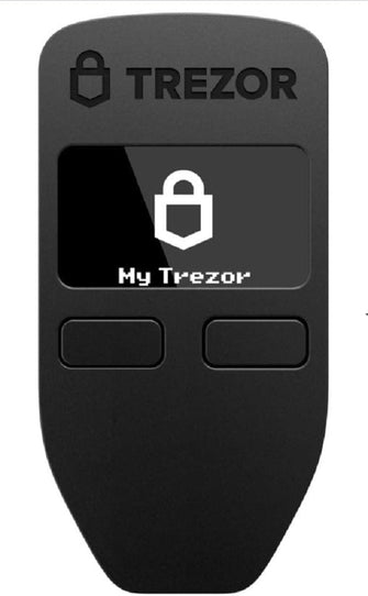 Trezor Model One - The Original Cryptocurrency Hardware Wallet, Bitcoin Security, Store & Manage Over 7000 Coins & Tokens, Easy-to-Use Interface, Quick & Simple Setup (Black) - 1