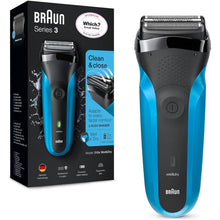 Braun Series 3 Electric Shaver For Men, Wet & Dry, 310, Black/Blue Razor, Rated Which Great Value - 1