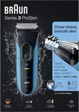 Braun Series 3 ProSkin Electric Shaver, Electric Razor for Men With Precision Head, Cordless, Wet & Dry, Black/Blue Razor - 1