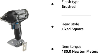 Ferrex 20V Cordless Impact Driver, High-Torque 180Nm, 2800RPM - Bare Unit - 6