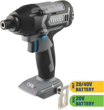 Ferrex 20V Cordless Impact Driver, High-Torque 180Nm, 2800RPM - Bare Unit - 5