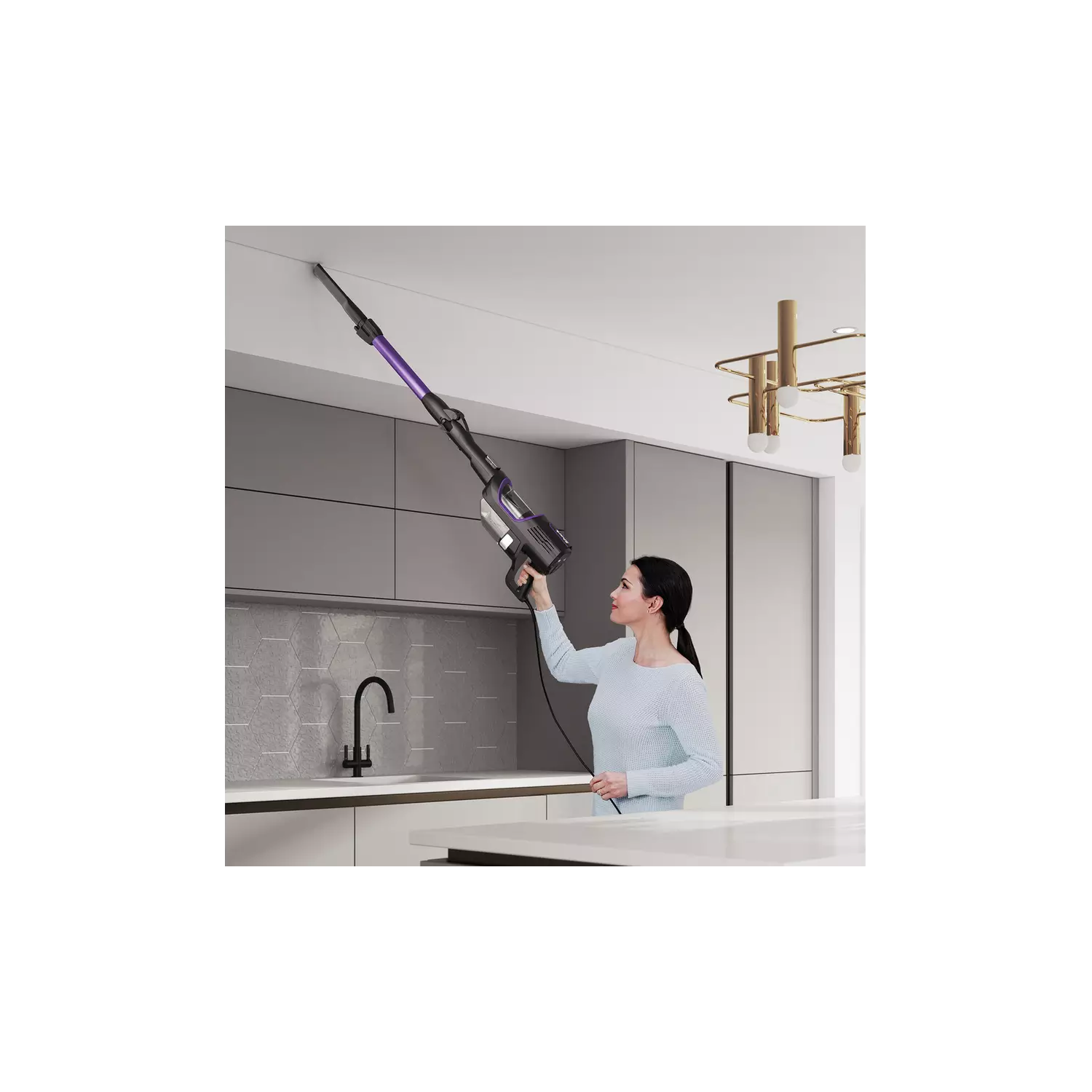Shark [HZ500UK] Corded Stick Vacuum Cleaner Anti Hair Wrap [Purple] - 5