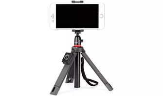 Joby GripTight Pro TelePod JB01534-BWW - Versatile Tripod/Monopod/Selfie Stick with Bluetooth Remote for Smartphones, Action Cameras & Cameras - 1kg Capacity, 360° Ballhead, 1/4" Mount - 1
