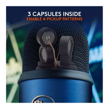 Blue Yeti USB Microphone for PC, Mac, Gaming, Recording, Streaming, Podcasting, Studio and Computer Condenser Mic with Blue VO!CE effects, 4 Pickup Patterns, Plug and Play – Blue - 4