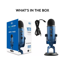 Blue Yeti USB Microphone for PC, Mac, Gaming, Recording, Streaming, Podcasting, Studio and Computer Condenser Mic with Blue VO!CE effects, 4 Pickup Patterns, Plug and Play – Blue - 9