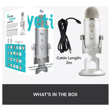Yeti Blue USB Streaming Microphone - Silver, Optimized for Podcasting and Gaming - 8