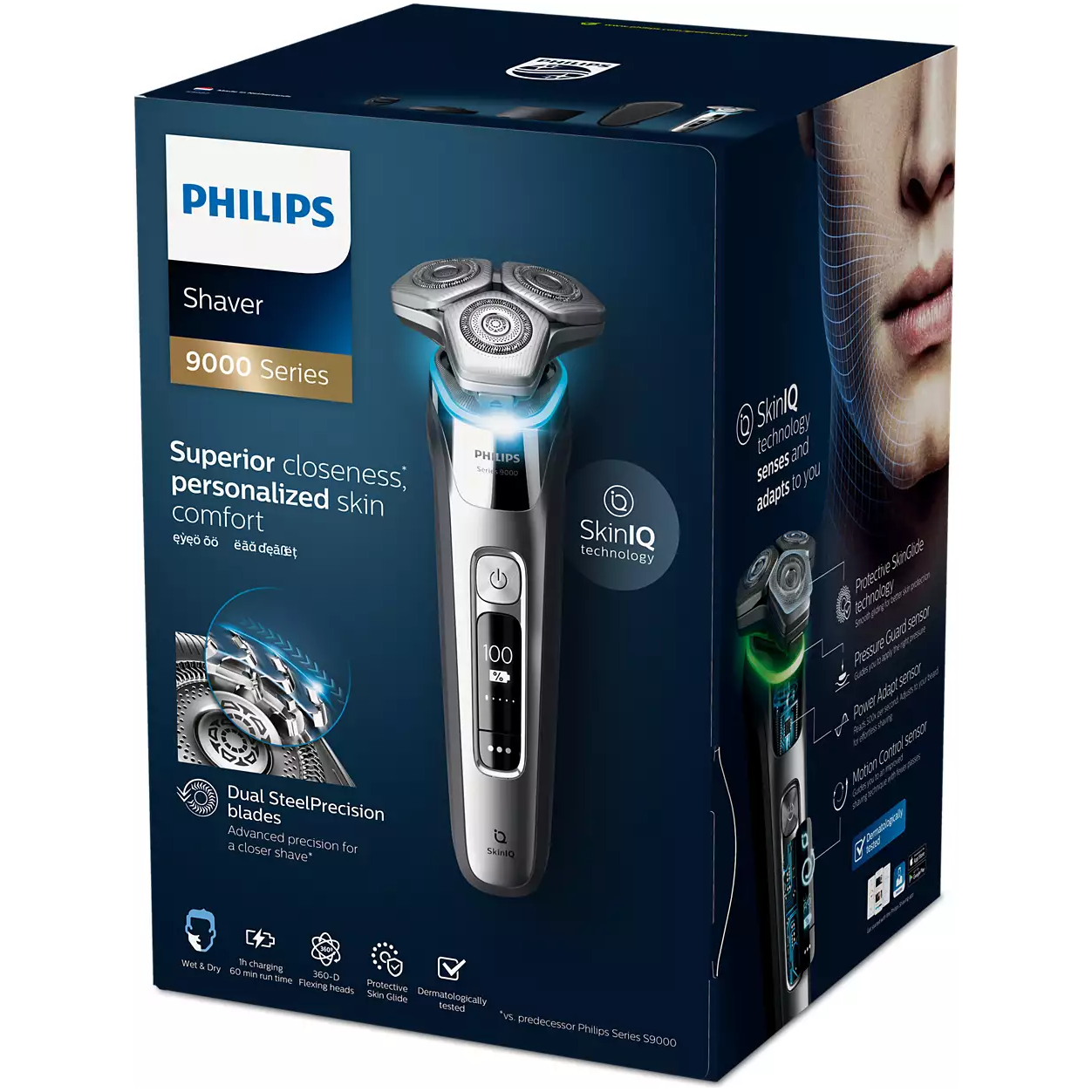 PHILIPS Shaver series 9000 Wet and dry electric shaver S9989/55 - 3