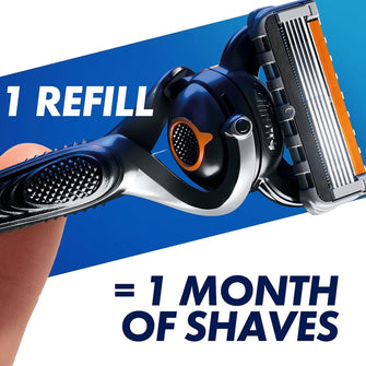 Gillette ProGlide Razor Blades Men, Pack of 4 Razor Blade Refills with Precision Trimmer, 5 Anti-Friction Blades - 3