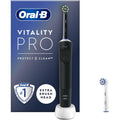 Oral-B Vitality Pro Electric Toothbrush For Adults, Gifts For Him / Her, 1 Handle, 2 Toothbrush Heads, 3 Brushing Modes Including Sensitive Plus - Black - 1