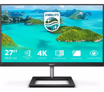 PHILIPS 278E1A 4K Ultra HD 27" IPS Monitor - Black - 1