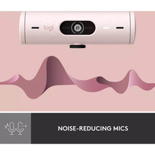Logitech Brio 500 Full HD Webcam with Auto Light Correction, show Mode, Dual Noise Reduction Mics, Webcam Privacy Cover, Works with Microsoft Teams, Google Meet, Zoom, USB-C Cable, Streaming - Pink - 4