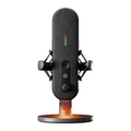 SteelSeries Alias USB Gaming Mic with AI Noise Cancellation, Sonar Audio Software, LED Mute & Level Indicator - Shock Mount, Black - 1