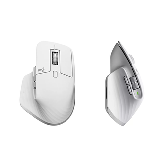 Logitech MX Master 3S for Mac - Wireless Bluetooth Mouse with Ultra-fast Scrolling, Ergo, 8K DPI, Quiet Clicks, Track on Glass, Customisation, USB-C, Apple, iPad - Pale Grey - 6