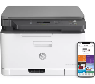 HP MFP 178nw AirPrint All-in-One Wireless Laser Colour Printer - White - 2