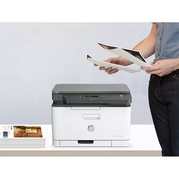 HP MFP 178nw AirPrint All-in-One Wireless Laser Colour Printer - White - 5