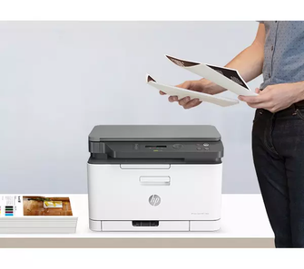 HP MFP 178nw AirPrint All-in-One Wireless Laser Colour Printer - White - 5