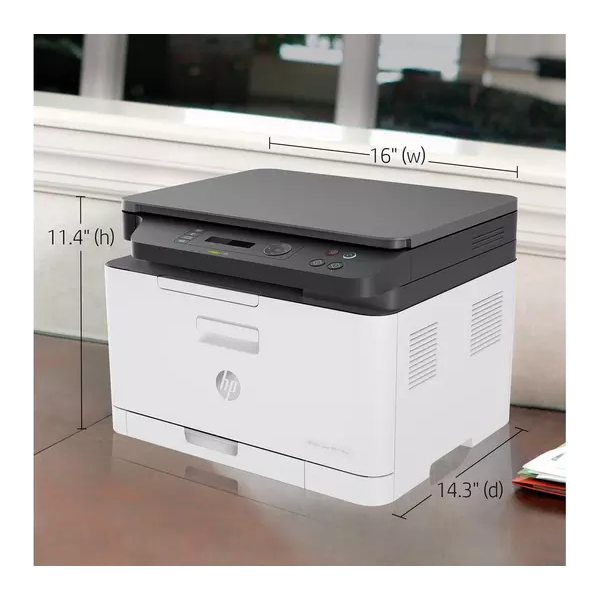 HP MFP 178nw AirPrint All-in-One Wireless Laser Colour Printer - White - 6