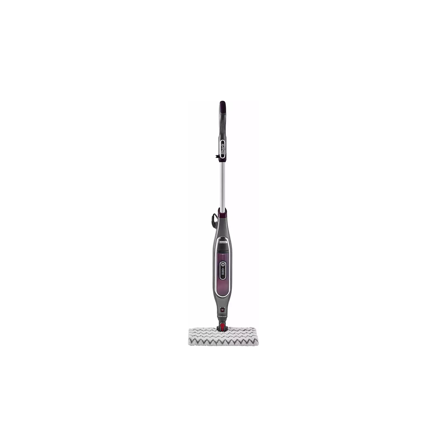 Shark Automatic Klik n' Flip Steam Mop for Hard Floors with Intelligent Steam Control, Steam Blaster, 2 Machine Washable Cleaning Pads & Fill Flask, 350ml, 6m Cord, Grey/Bordeaux S6003UK - 8