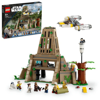 LEGO Star Wars: A New Hope Yavin 4 Rebel Base Set with 10 Minifigures including Luke Skywalker, Princess Leia, Chewbacca, plus 2 Droid Figures, Y-Wing Starfighter and Command Room 75365 - 2