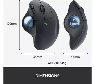 LOGITECH ERGO M575 Wireless Optical Trackball Mouse - 2