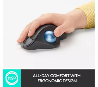 LOGITECH ERGO M575 Wireless Optical Trackball Mouse - 9