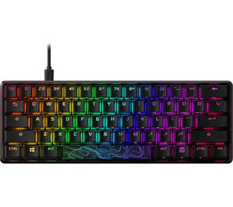 HyperX Alloy Origins 60 – Mechanical Gaming Keyboard, HyperX Red Switch (Linear), RGB LED Backlit,Side Printed Secondary Functions, NGENUITY Software Compatible, Black(US Layout) - 3
