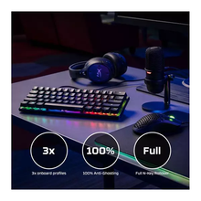 HyperX Alloy Origins 60 – Mechanical Gaming Keyboard, HyperX Red Switch (Linear), RGB LED Backlit,Side Printed Secondary Functions, NGENUITY Software Compatible, Black(US Layout) - 7