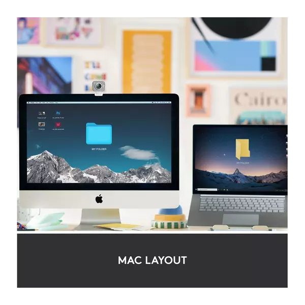 LOGITECH MX Keys Mini for Mac Wireless Keyboard - Pale Grey - 2