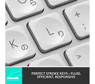 LOGITECH MX Keys Mini for Mac Wireless Keyboard - Pale Grey - 3