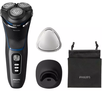 PHILIPS Series 3000 S3344/13 Wet & Dry Rotary Shaver - Dark Moon - 1