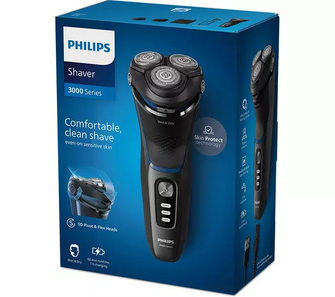 PHILIPS Series 3000 S3344/13 Wet & Dry Rotary Shaver - Dark Moon - 2