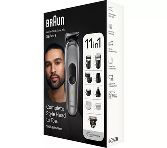 BRAUN 11-in-1 MGK7440 Wet & Dry All-in-one Trimmer Kit - Grey - 2