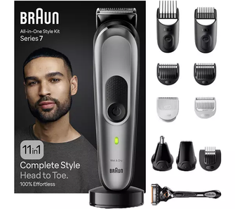 BRAUN 11-in-1 MGK7440 Wet & Dry All-in-one Trimmer Kit - Grey - 4