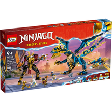 LEGO NINJAGO Elemental Dragon vs. The Empress Mech, Large Building Toy Set with Dragon Toy, Action Figure, Ninja Flyer and 6 Minifigures, Dragons Rising Series Gift for Kids, Boys, Girls 71796 - 3