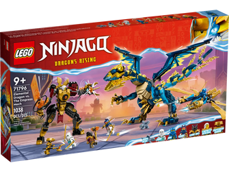 LEGO NINJAGO Elemental Dragon vs. The Empress Mech, Large Building Toy Set with Dragon Toy, Action Figure, Ninja Flyer and 6 Minifigures, Dragons Rising Series Gift for Kids, Boys, Girls 71796 - 3