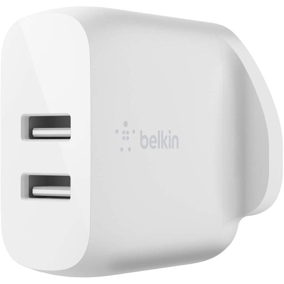 Belkin Boost Charge Dual USB-A Wall Charger 24 W + USB-A to USB-C Cable - 2