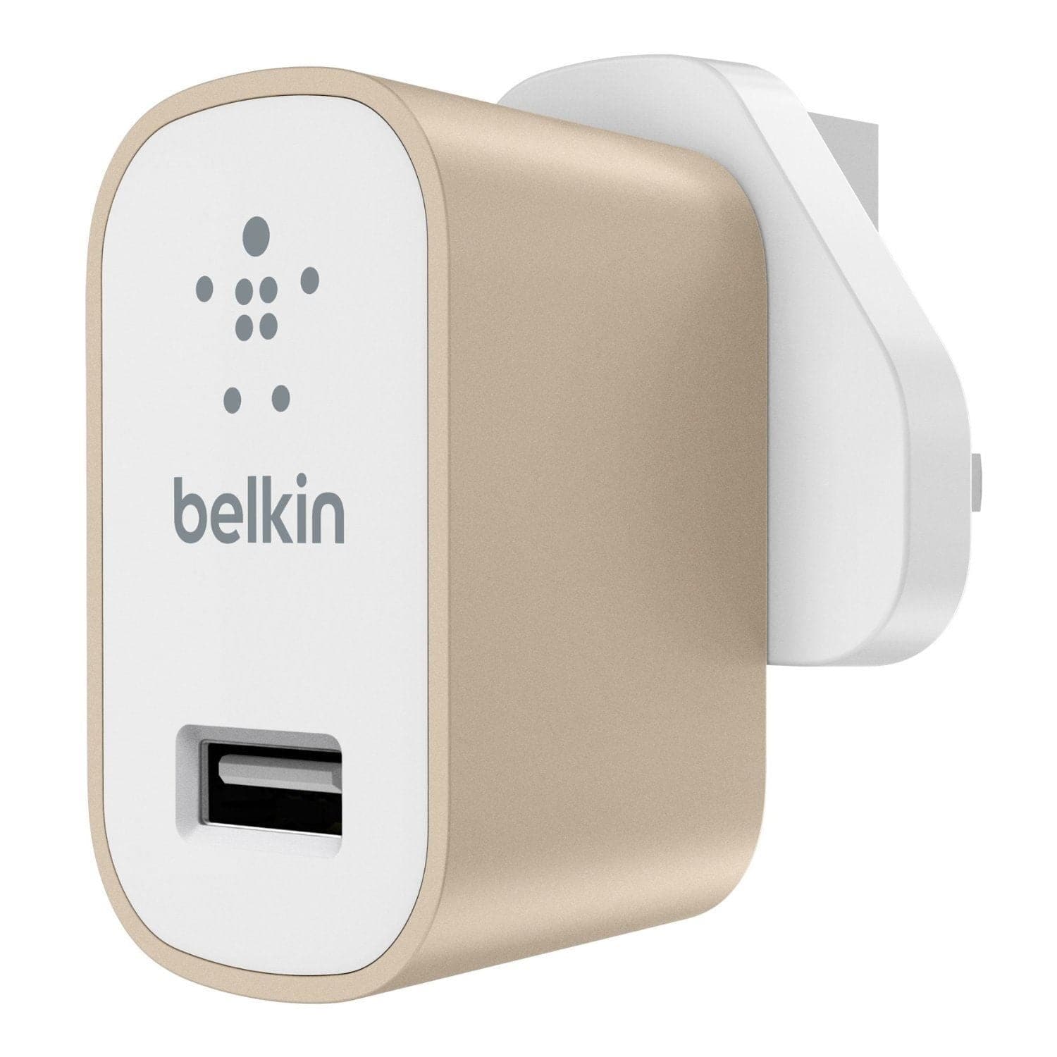 Belkin 12W Fast Charger - Universal 2.4A Home Charging Station - Metallic Gold - 1