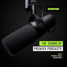 Shure SM7B Vocal Dynamic Microphone Broadcast, Podcast & Recording, XLR Studio Mic Music & Speech,  Detachable Windscreen - Black - 8