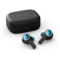 Bang & Olufsen Beoplay EX - Bluetooth Active Noise Cancelling Earphones, Playtime Up to 20 Hours, Waterproof IP57, Sport and Play with Charging Case - Anthracite/Oxygen - 1