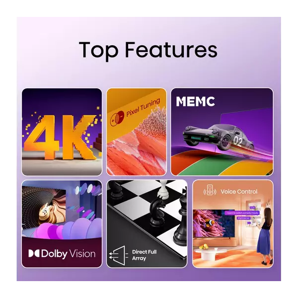 Hisense 43 Inch VIDAA Smart TV 43A6KTUK - Dolby Vision, Pixel Tuning, Voice Remote, Share to TV, and Youtube, Freeview Play, Netflix and Disney (2023 New Model), Black - 4