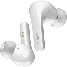 Belkin SOUNDFORM Flow True Wireless Earbuds with Active Noise Cancellation, Bluetooth Earphones with Wireless Charging, IPX5 Sweat and Water Resistant, 31H Play Time, for iPhone, Galaxy, Pixel - White - 1