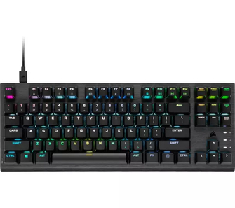 CORSAIR K60 RGB PRO TKL Optical-Mechanical Gaming Keyboard - Black - 1