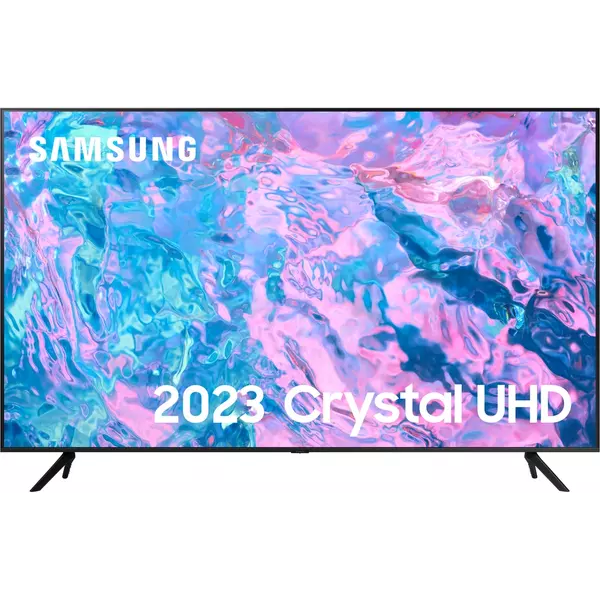 Samsung 43 Inch CU7100 UHD HDR Smart TV (2023) - 4K Crystal Processor, Adaptive Sound Audio, PurColour, Built In Gaming TV Hub, Streaming & Video Call Apps And Image Contrast Enhancer - 1