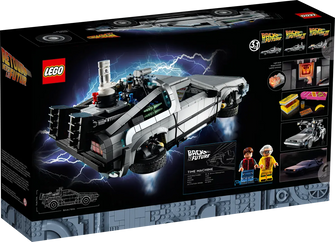 LEGO Icons 10300 Back to the Future Time Machine DeLorean Car Set - 2