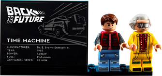 LEGO Icons 10300 Back to the Future Time Machine DeLorean Car Set - 8