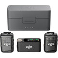 DJI Mic 2 Wireless Microphone Set: Intelligent Noise Cancelling, Includes 2 Transmitters, 1 Receiver, and Charging Case - 1
